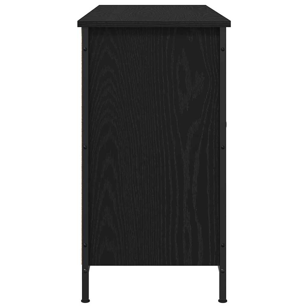 TV Cabinet Set Black Oak Effect 101 x 35 x 65 cm