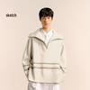 LOOKART Men's 2024 Winter H-Lapel Casual Long Sleeve Sweater