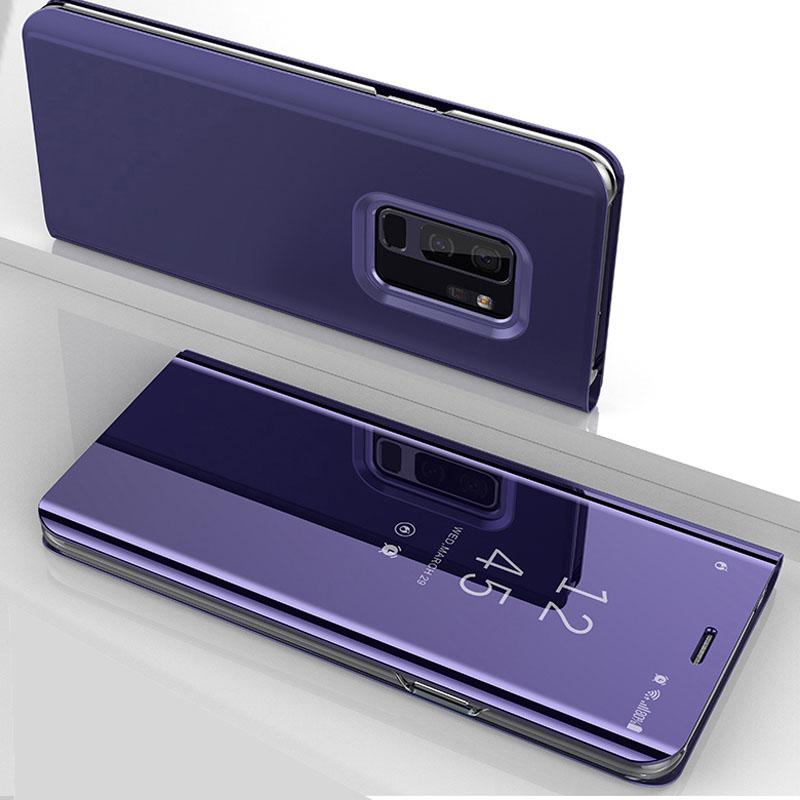 Clear View Mirror Case For Samsung Galaxy A13 A23 A33 A43 A53 A73 A04 A24 A34 A54 M13 M23 M55 5G Leather Flip Stand Cover