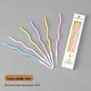 ZISIZ Colorful Curved Birthday Candles