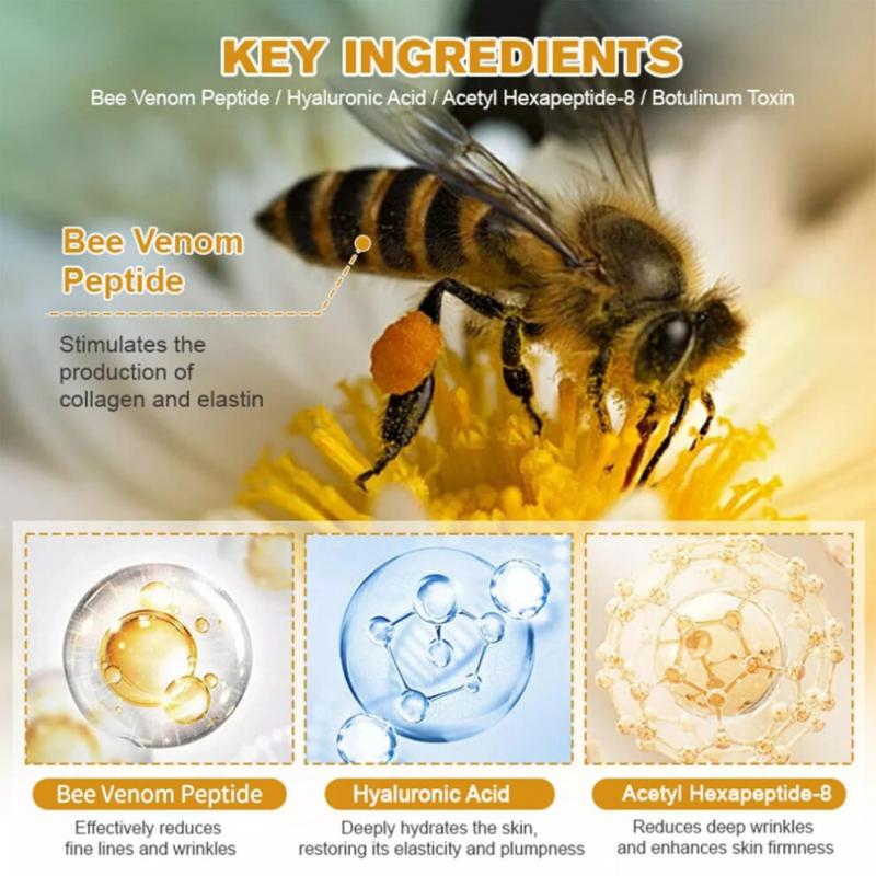 3PCS  Bee Venom Wrinkle Cream Bee Venom Skin Treatment Cream Anti-Wrinkle Firming Anti-Aging Moisturizing Lifting & Recovery for All