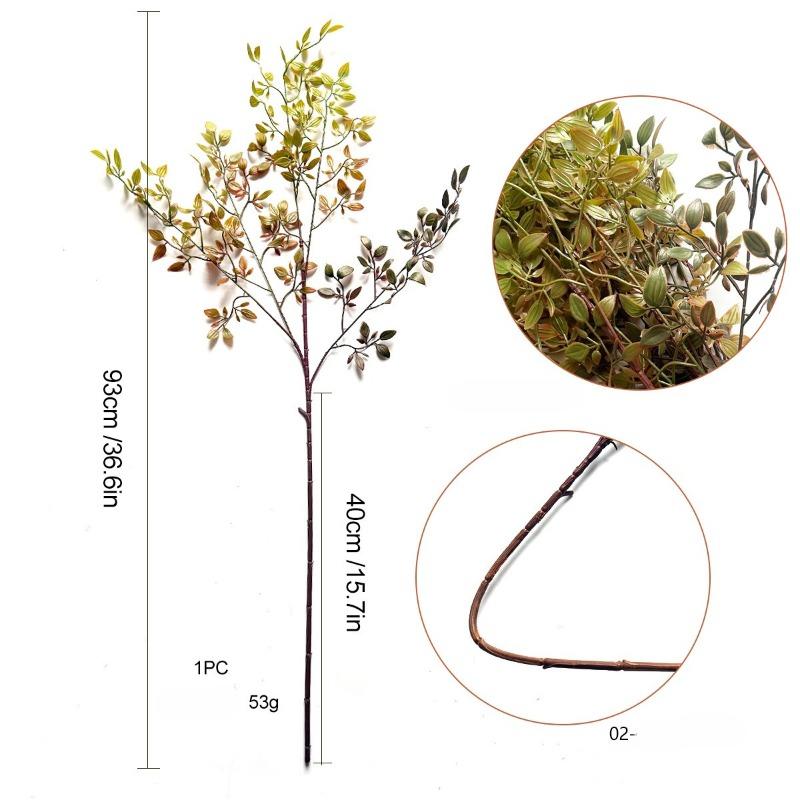 Artificial Green Plants, Artificial Nandina Domestica, Single Plant, Living Room Potted Plant and Flower Arrangement Decoration