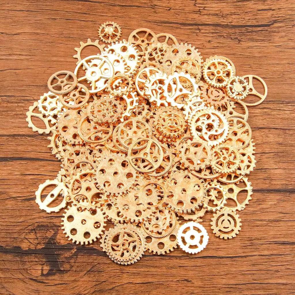 Steampunk Gears: Mixed Styles, 10 Colors, 10-25mm, DIY Jewelry Accessories