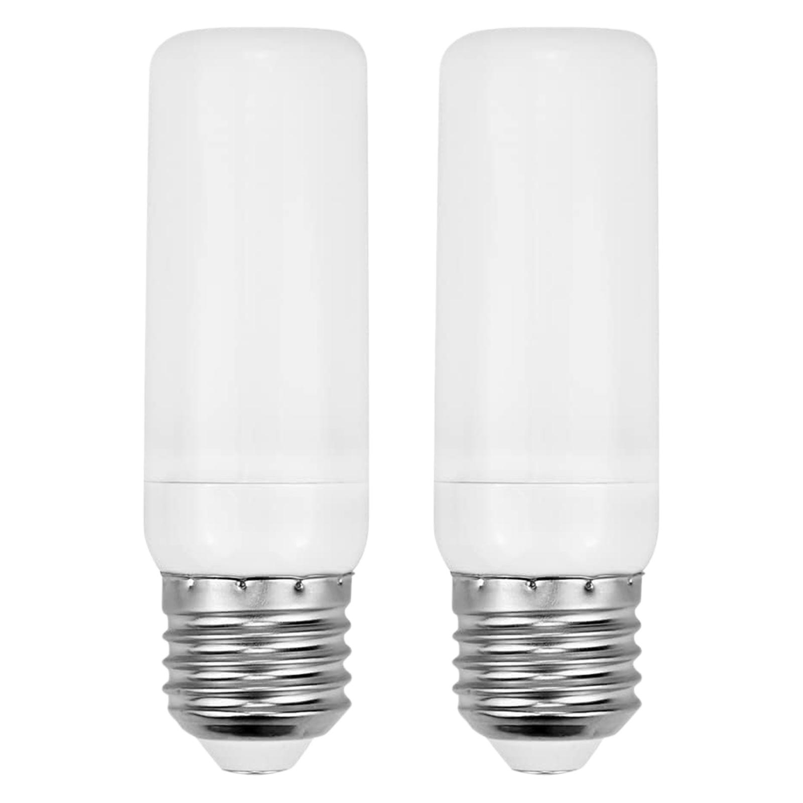 

2 Pcs LED Flame Light Bulb 5W Fire Flashing Light 4 Lighting Modes Decorative Suitable for Bedrooms Living Room Gardens Parties