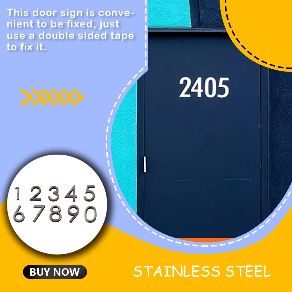 Hotel Plastic 3D Entrance Door Signs Building Indoor Address Plaques Plates Meeting Room Numeral Household Accessories