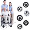 2Pcs 6/7/8in Wheelchair Front Wheel Replacement Universal Caster Wear-resistant Solid Tire Wheel Smooth Easy To Install