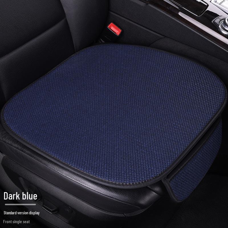 All-Season Light Luxury Ice Silk Linen Car Seat Cushions, Breathable & Non-Slip