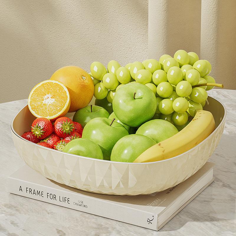 Fruit Plate Living Room Household Coffee Table Fruit Basket High-End Light Luxury Dried Fruit Snack Plate Snack Candy Basin