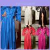 Elegante Camicia da Notte da Donna in Raso di Seta con Pizzo Lingerie Kimono Abbigliamento da Notte Lunga Vestaglia