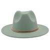 European And American Cashmere Top Hat Gold Ring Accessories Fashion Jazz Hat Four Seasons Popular Felt Hat Gentleman Lady Big Edge Hat (