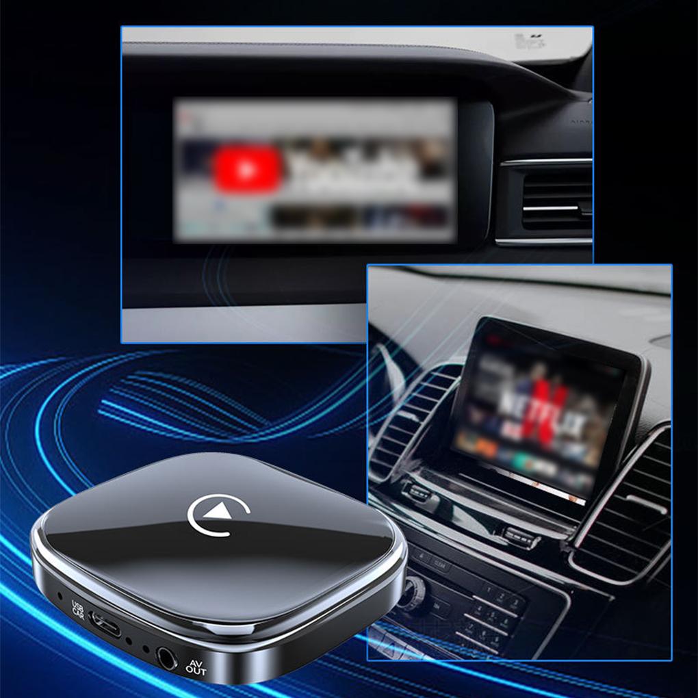 Wireless Car-Play Android Auto Adapter Box Built-in GP-S Adapter Wired To Wireless Convenient