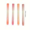 4pcs/bag, Gradual Color Changing Fluorescent Pen 12 Color Eye Protection Glitter Pen Key Marking Pen Creative Color Hand Ledger