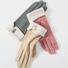 Touch Screen Velvet Outdoor Sports Women's Gloves Riding Gloves Full Finger Gloves Warm Mittens