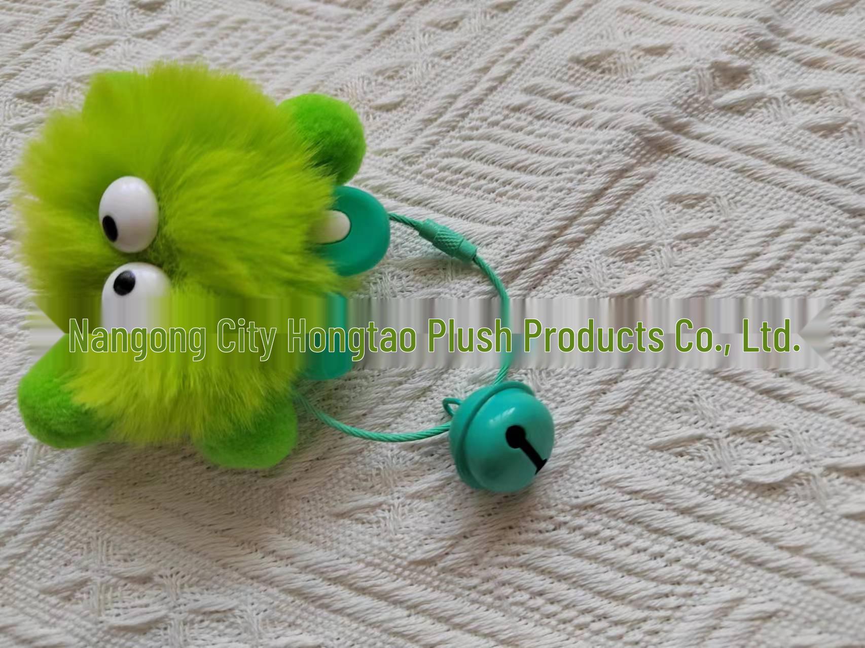 Cartoon Elf Bell Plush Keychain Ornament Bell Ornament зелёный
