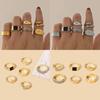 Alloy Ring Set With Eightpointed Star Design For Womens Fashion Jewelry