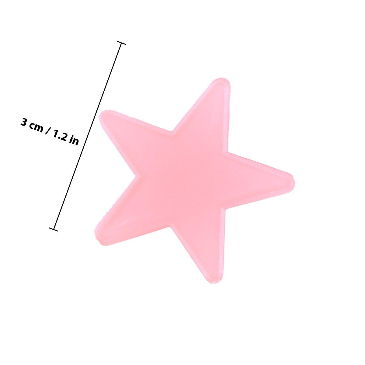 

100Pcs Glow Stars Fluorescent Acrylic Pressure Resistant Wall Stickers for Kids Bedroom Ceiling Decor Children Wall Decals