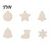 DIY Paintable Wood Crafts 10Pcs 2D Wooden Christmas Ornaments, Blank Craft Hanging Tags, Unfinished Blanks Tree Decorations, Slices for Painting Xmas