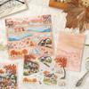 3 Pcs Four Seasons Scenery PET Die Cut Sticker Pack Handmade Scrapbook Diary Stickers Decorative Aesthetic Stationery Supplies