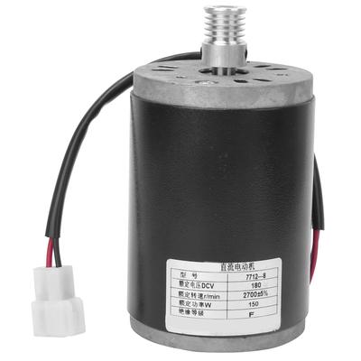 7712?Motor eléctrico de CC con escobillas de imán permanente de aleación de aluminio de 8 180 V y 150 W con rueda de cadena sincronizada