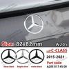 81mm ABS Car Rear Badge Sticker 3pins Snap Trunk Emblem Decal For Mercedes Benz C-class C450 C43 AMG W205 2016-2021 A2058174500