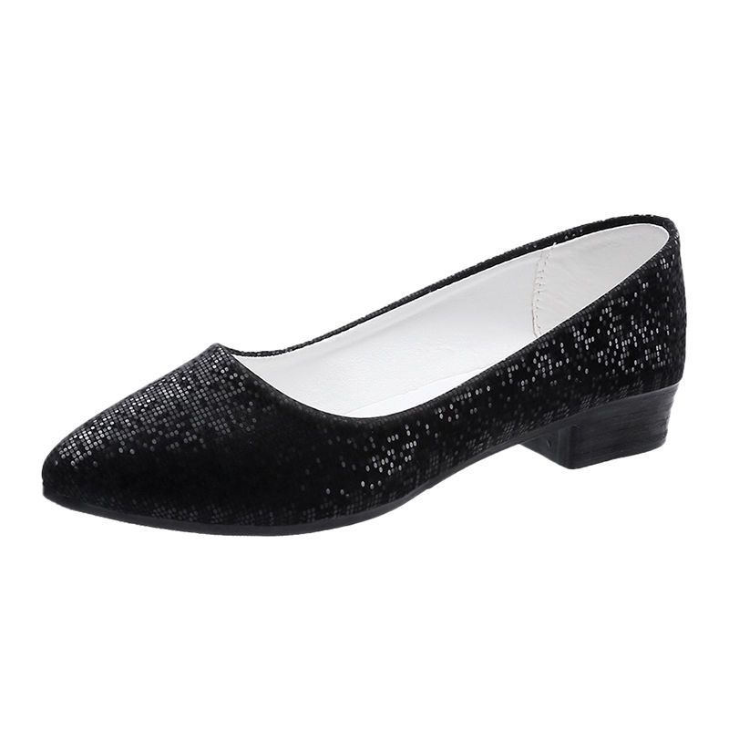 Women Low Heel Pointed Toe Sandals Ladies Flat-bottomed Casual Single Shoes Soft Anti-slip Comfortable Shoes Footwears