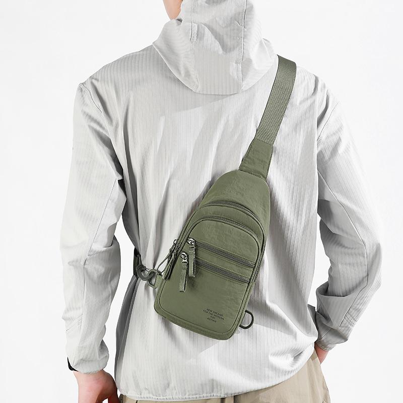 Men's Chest Bag Outdoor Commuter Multi-Layer Crossbody Bag