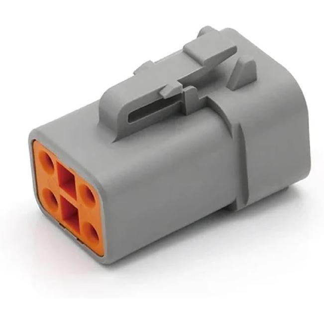 DTP 4 Pin Gray Male Female Waterproof Electrical Auto Connectors Plug DTP06-4S DTP04-4P(Color:4P Whole Set)