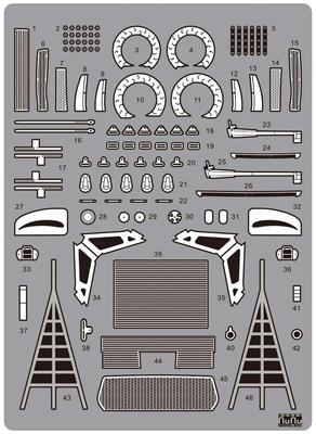 Detail Up Parçalar Yarış Serisi BMW M6 GT3 2016 GT Serisi İtalya Monza Detail Up Parçalar NE24003 Platz/NuNu 1/24