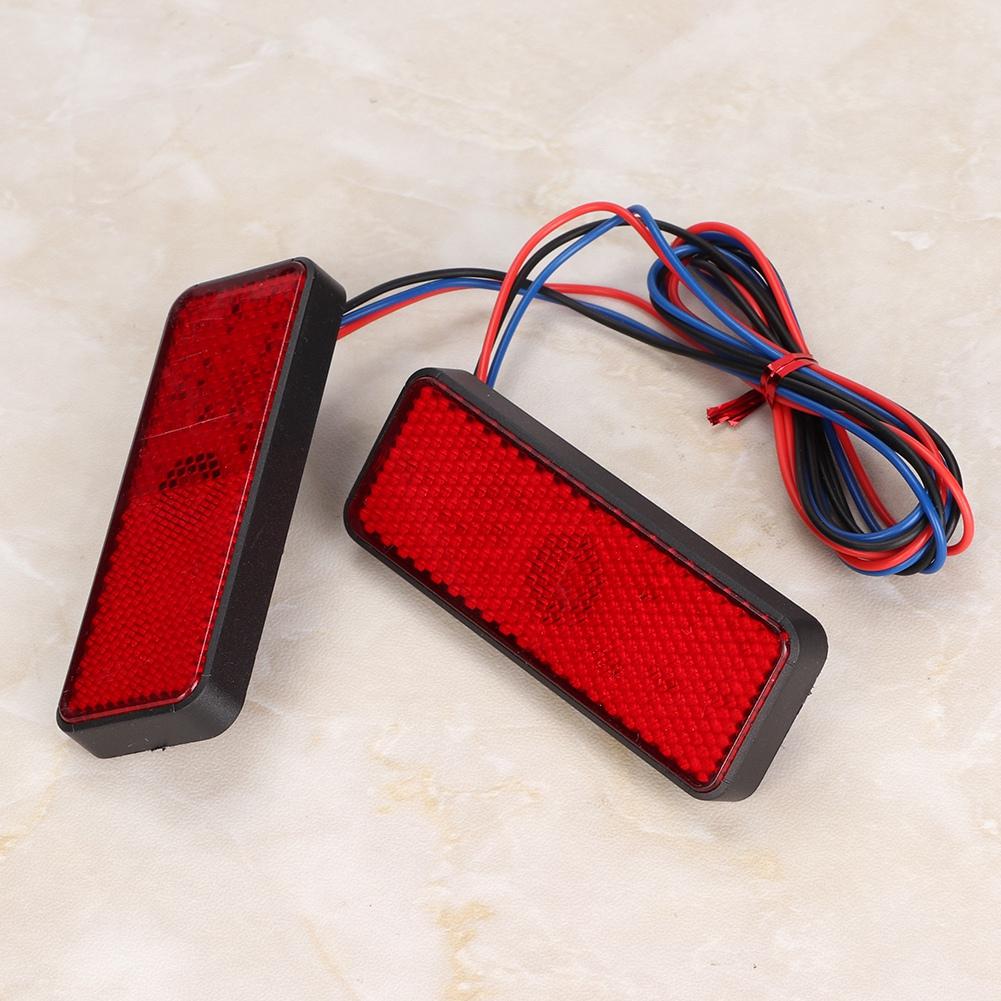 Para Uniwersalnych Motocyklowych LEDowych Reflektorów Jazdy Tylne Światło Stop