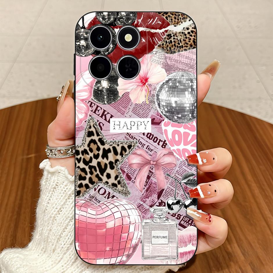 For Honor X6C X6B X6D X7D X7C Case Brilliant Flower Vintage Dyeing Anti-drop Simplicity Matte Shell For HonorX6C honorx7d Bumper