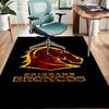 Brisbane Broncos Polyester Carpet, Soft Indoor Mat for Office Chair, Living Room, Computer Desk - Decorative Home Office Rug Design