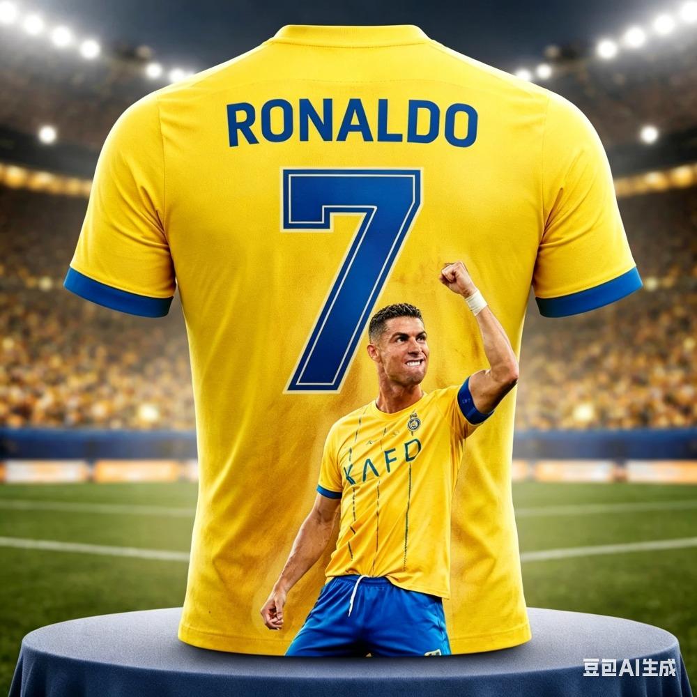 Ronaldo's Summer 3D Printed Family Wear Football Jersey T-shirt Is Loose and Comfortable Suitable for Outdoor Wear