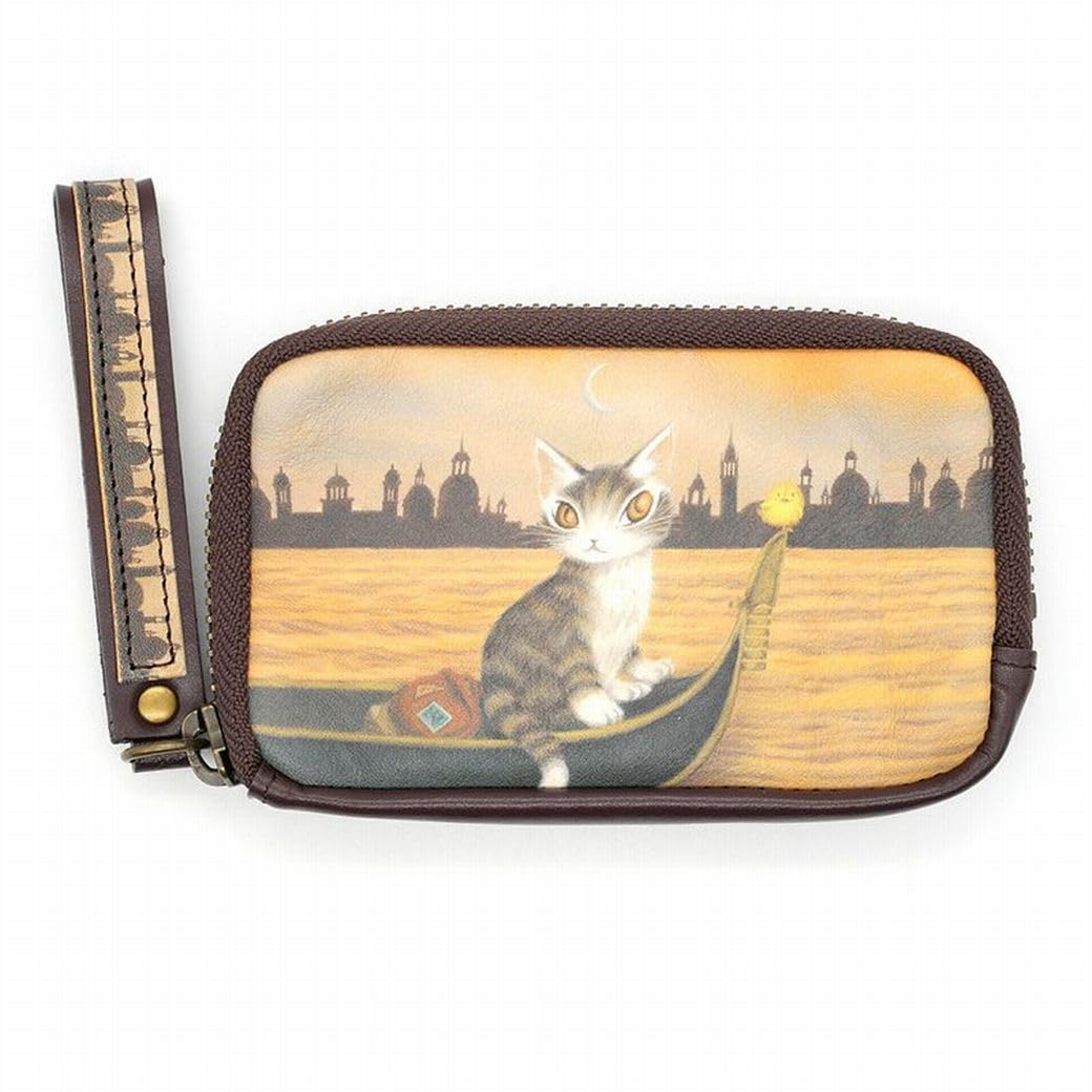

[WACHIFIELD] Dayan the Cat Genuine Leather Gondola Card Key Case