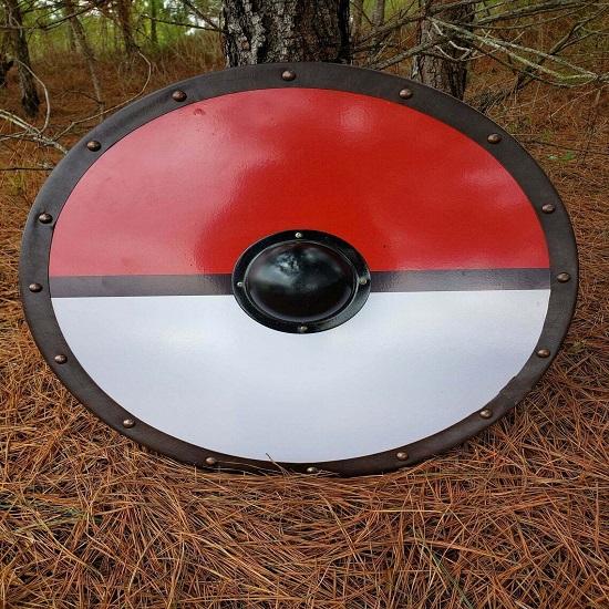 Средневековый Деревянный Круглый Боевой Щит Воин Тамплиер Круглый Щит Покемон Броня