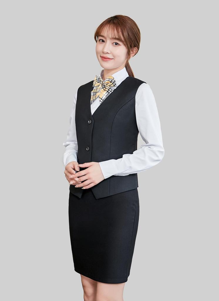 Office Lady Cosplay 4 Piece Set Authentic Office Worker Sexy Uniform Office Lady Costume Halloween Event Costume [Cedar Eight] Women's (M)