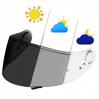 Wayocfei Photochromic Helmet Compatible with Helmet Aftermarket Replacement for Motorcycle Helmets CNS-1 Shield,