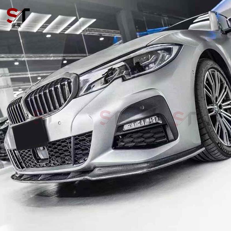 Carbon Fiber Front Lip, Splitter, Chin, and Bumper Diffuser for BMW 3 Series G20/G28 Models