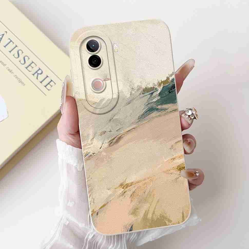 Flower Cover For Vivo V40e Case Soft Silicone Phone Back Cover Casing For Vivo V 40e V40e 4G V2403 Coque TPU Fundas