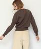 RONRON Heart Ribbon Jacquard Knit Brown