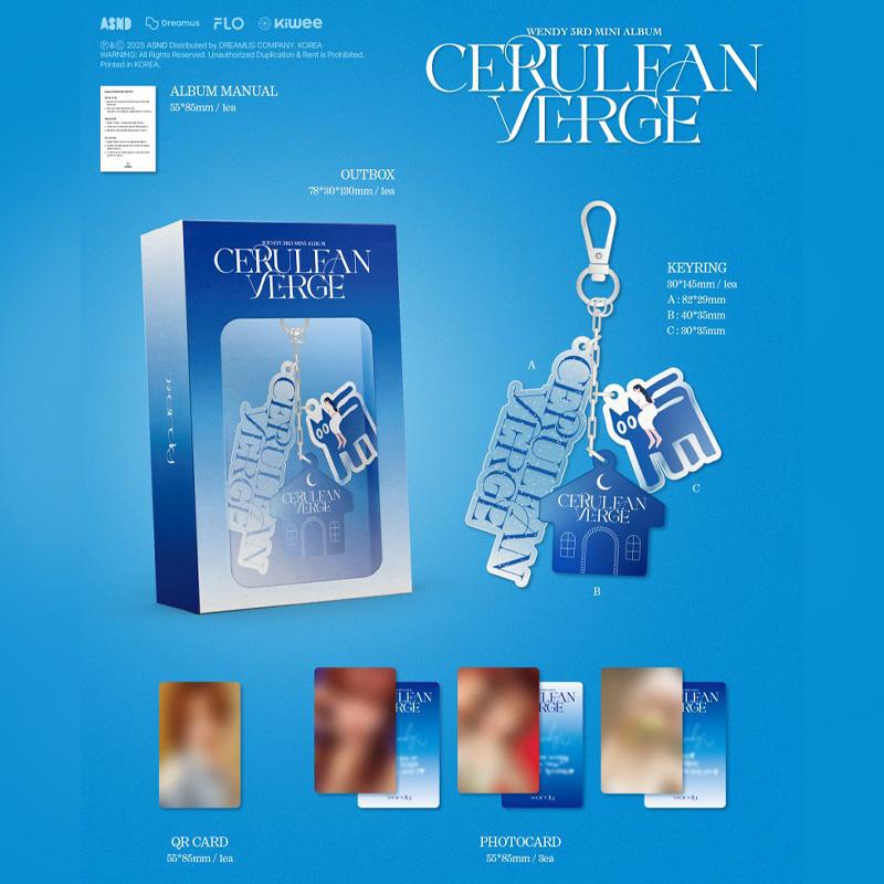 WENDY (Röd sammet) – 3:e Mini-album [Cerulean Verge] (Nyckelring Ver. / Smart Album)