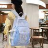 Backpack female college student junior high school student schoolbag new fashion high sense simple large capacity travel backpack