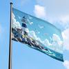 1pc Multi-size Optional, Fashionable Flag, Summer Lighthouse, (no Power Supply Required) for Home Decoration, Outdoor Decoration, Garden Decoration, F