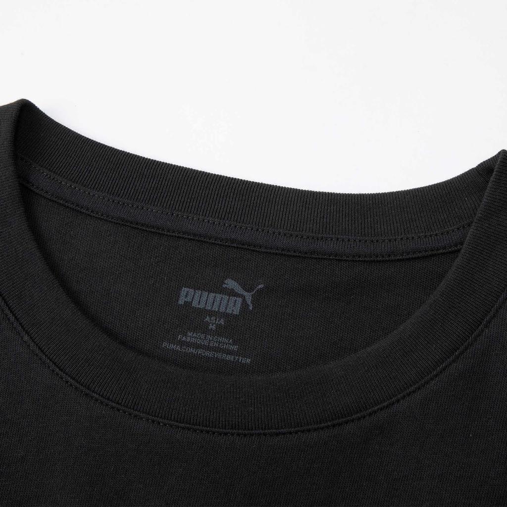Puma Pocket Solid Color Loose Casual Pocket Short Sleeve Breathable T-Shirt Men Tops Black 683482-01