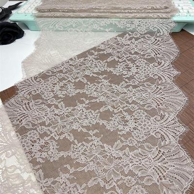 (2 Colors) 3m X 31cm French Chantilly Lace, Non-stretch Eyelash Lace Fabric for Sewing, Bra, Underwear, Lingerie, Dress, Garment, Crafting