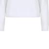 Emporio Armani Logo Print Long Sleeve Crew Neck Sweatshirt Women Sweatshirt White 8N2M9E-2J49Z-F108