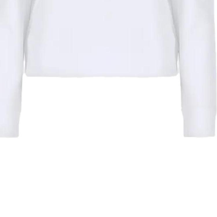 Emporio Armani Logo Print Long Sleeve Crew Neck Sweatshirt Women Sweatshirt White 8N2M9E-2J49Z-F108