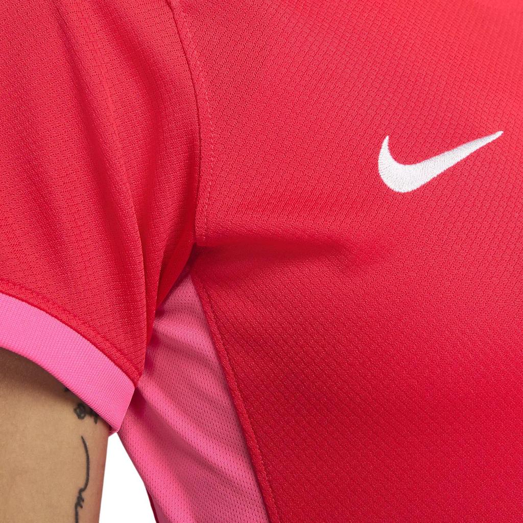 Nike Einfarbiges Logo Rundhals Kurzarm T-Shirt Damen Oberteile Rot DR4003-679