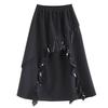 Plus Size High Waist Vintage Spring Autumn Casual Loose Maxi Long for Woman Skirts Womens Skirt