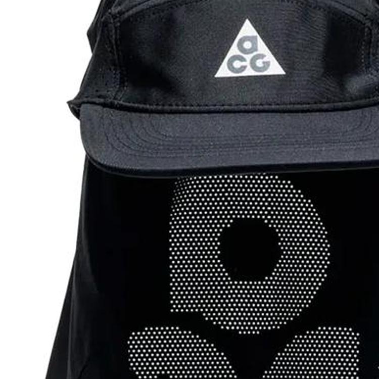 Nike Logo Design Polyester Spandex Duckbill Cap Unisex caps Black HJ7021-010