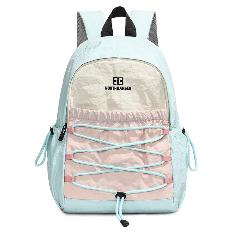 

Student Schoolbag Outdoor Backpack Short-Distance Travel Bag Contrast Color Women s Backpack